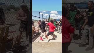 Backyard Boxing Match gets CRAZY [upl. by Rednal]