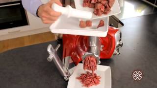 Ankarsrum Assistent  Meat Grinder Attachment [upl. by Ecinehs]