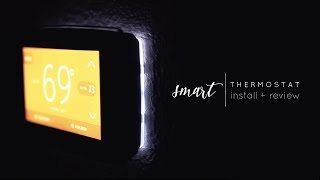 Emerson Sensi Touch WiFi Thermostat Install  Review [upl. by Mcmillan]