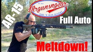 AR15 Full Auto Meltdown Nitride Treated Barrel HD [upl. by Jueta]