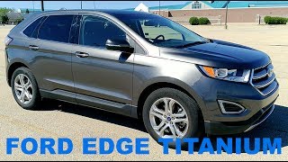 2017 Ford Edge Titanium  Full Rental Car Review and Test Drive [upl. by Casimir]