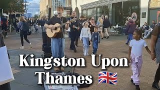 The BEST Busker In Kingston Upon Thames LONDON UK 🇬🇧 Street VLOG [upl. by Acnalb]