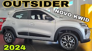 NOVO RENAULT KWID OUTSIDER 2024  NOVIDADES AUTOMOTIVA NA VERSÃO DE ENTRADA PELO GOVERNO [upl. by Ieso]