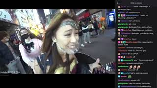 CREEPER chases Twitch streamer through Shibuya Japan 1080p [upl. by Akimak]