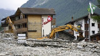 Überschwemmungen und Erdrutsche in der Schweiz [upl. by Raf587]