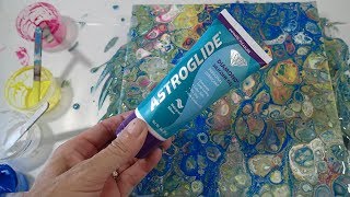 Testing Dimethicone for Acrylic Pouring Cells AstroGlide Part 2 [upl. by Zelma]