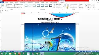 Letter pad kaise banate hai  How to make letterhead in MS word  viralvideo [upl. by Hnao]