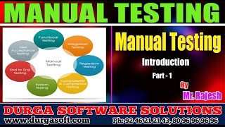 Manual Testing Introduction Part  1 by Rajesh [upl. by Queena]