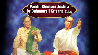 Pandit Bhimsen Joshi amp Dr Balamurali Krishna Duet  Raga Bhairav  Royal Festival Hall London [upl. by Itnaihc]