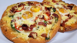 BREAKFAST FLATBREAD PIZZA  recipe [upl. by Eiveneg]