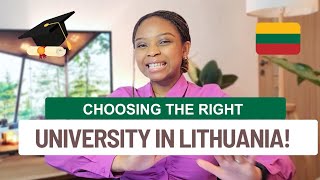 TOP 7 UNIVERSITIES IN LITHUANIA FOR YOUR 2024 STUDIES Dont make a mistake [upl. by Ricketts222]