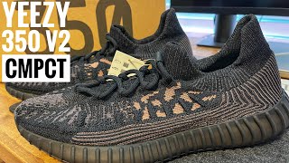 YEEZY 350 V2 CMPCT “SLATE CARBON” REVIEW amp ON FEET [upl. by Morten]