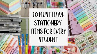 10 MUST HAVE STATIONERY ITEMS FOR STUDENTS in budget [upl. by Mohn]