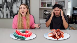 GUMMY FOOD VS REAL FOOD CHALLENGE [upl. by Ahsenyl246]