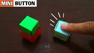 DIY  How To Make a Origami Mini Button  Origami Paper Craft [upl. by Jenkel]