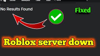 fix Roblox no results found Roblox game play not working  Roblox server down website not working [upl. by Donough]