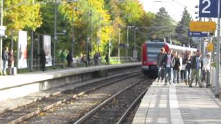 S Bahn München  Bahnhof FASANGARTEN  17102013 [upl. by Aiekram]