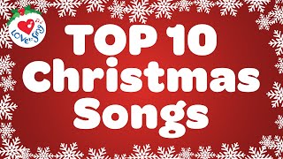 Top 10 Christmas Songs with Lyrics 🎄 Merry Christmas 2024 Playlist 🎅 [upl. by Yllom]