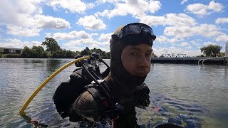 Scuba diving at Old Welland Canal Ontario Sep 8 2024 [upl. by Seuqramed683]