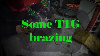 Some TIG brazing Small Parts amp Shop Update [upl. by Romilda]