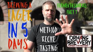 Brewing a lager in 5 days Method recipe and tasting [upl. by Tita]