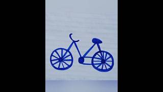 cycle drawing 🚲🚲shortsreels drawing viralart creativearttricks [upl. by Cornell]