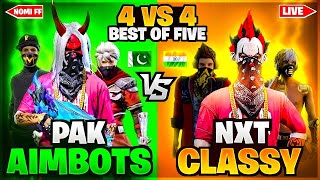 NXT CLASSY VS PAK AIMBOTS  PAKISTAN VS INDIA  BEST OF 5 LIVE MATCHES [upl. by Magdalene]