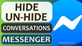 How to Hide and Unhide Messages on Messenger App [upl. by Cecilio]