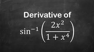 How to find derivative of arcsin2x  21  x  4 [upl. by Catt164]