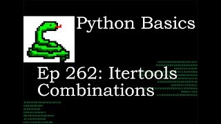 Python Basics Itertools Combinations Method [upl. by Atsedom88]