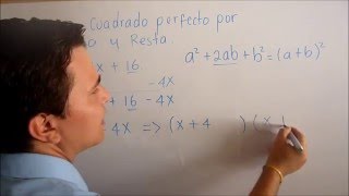 ¿COMO FACTORIZAR UN TRINOMIO CUADRADO PERFECTO POR SUMA Y RESTA  CASO 5 DE FACTORIZACION [upl. by Alamak279]