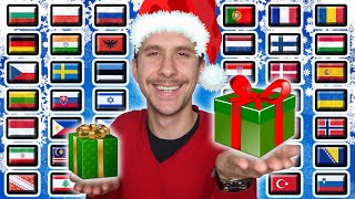 How To Say quotMERRY CHRISTMASquot in 43 Languages Part 2  Boys Only [upl. by Seften]