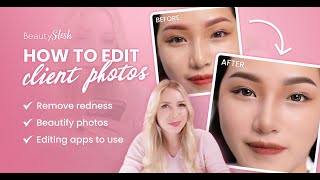 What is the app for PMU retouching How to edit before amp after photos for microblading powder brows [upl. by Naanac]