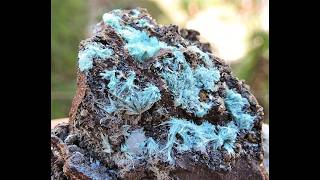 Aurichalcite and Calcite mineral specimen from the Lavrion mines in Greece [upl. by Jarietta]