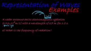 Wave properties Example 3 [upl. by Annaoj771]