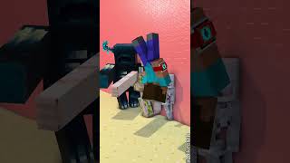 Zombie Becomes Herobrine In The Wall Challenge ⚡⌚⚡ Transform Watch [upl. by Aloise324]