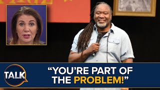 quotYoure Promoting Antisemitismquot  Israeli Couple ‘Hounded Out’ Of Reginald D Hunter Fringe Show [upl. by Hokanson607]