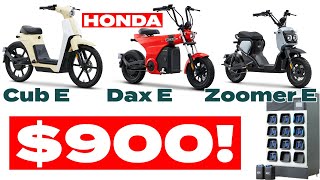 Honda Releases CHEAP New Motorcycles Dax E Cub E amp Zoomer E [upl. by Odanref346]