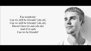 Justin Bieber  Friends Lyrics [upl. by Aliuqet]