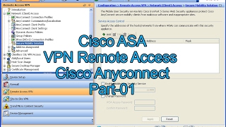 Cisco ASDM  VPN Remote Access on Cisco ASA with Cisco Anyconnect by GUIP01 [upl. by Huxham28]