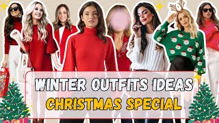 Winter Holiday Outfit Ideas with Names Christmas Special [upl. by Enyluqcaj]