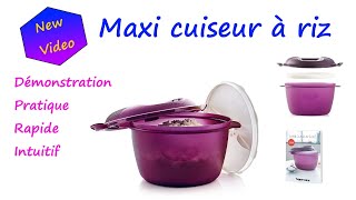 Maxi cuiseur à riz Microondes  Tupperware [upl. by Hewitt]