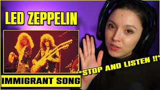 Led Zeppelin  Immigrant Song  FIRST TIME REACTION  Live 1972 [upl. by Apoor]