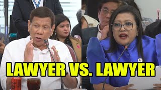 LAWYER VS LAWYER  PANGULONG DUTERTE TUNGKOL SA TANONG NI CONG LUISTRO [upl. by Ailimat]