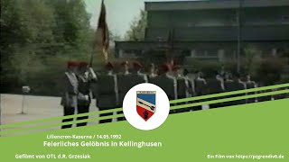 RakArtBtl 62 und SanBtl 6  Feierliches Gelöbnis in Kellinghusen 1992 [upl. by Bijan329]