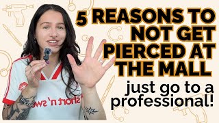 5 Reasons to NOT Get Pierced at the Mall piercings bodypiercing bodyjewelry [upl. by Baggs]