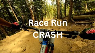 My Trestle DH Race run and CRASH [upl. by Mayor846]