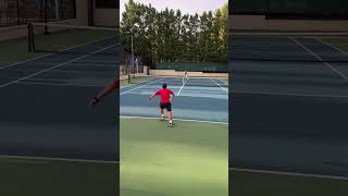 UTR 4 hits ATP level passing shot [upl. by Ahsatan]