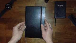 Moleskine Ruled Notebook Large Size Hardcover Review [upl. by Ellac]