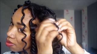 coiffure avec des bigoudis flexibles [upl. by Yltsew]